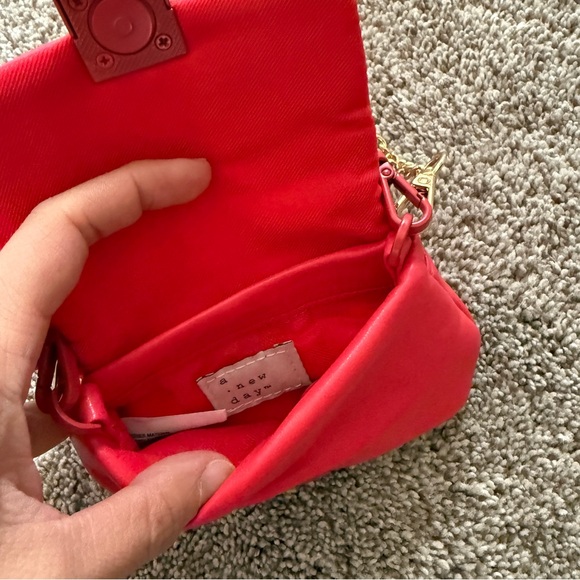 A New Day Red Mini Bag with Gold Chain - Picture 5 of 5